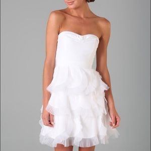 BCBG White Strapless Dress